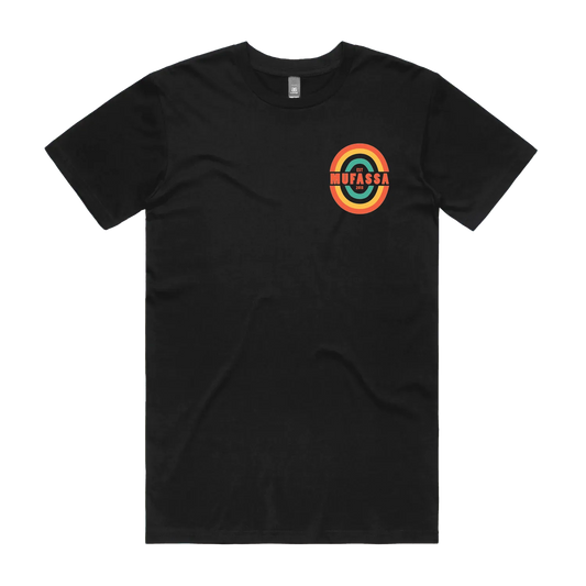 Black front flat lay