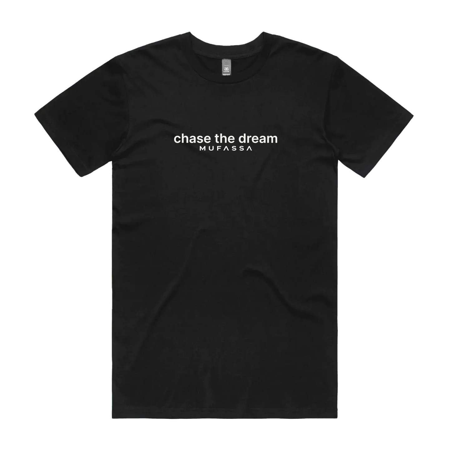 Black front flat lay