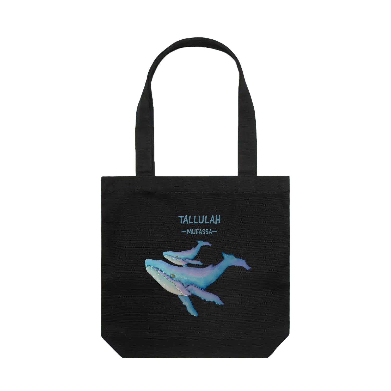 Black front flat lay