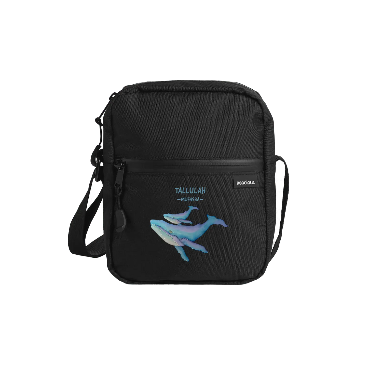 Black front flat lay