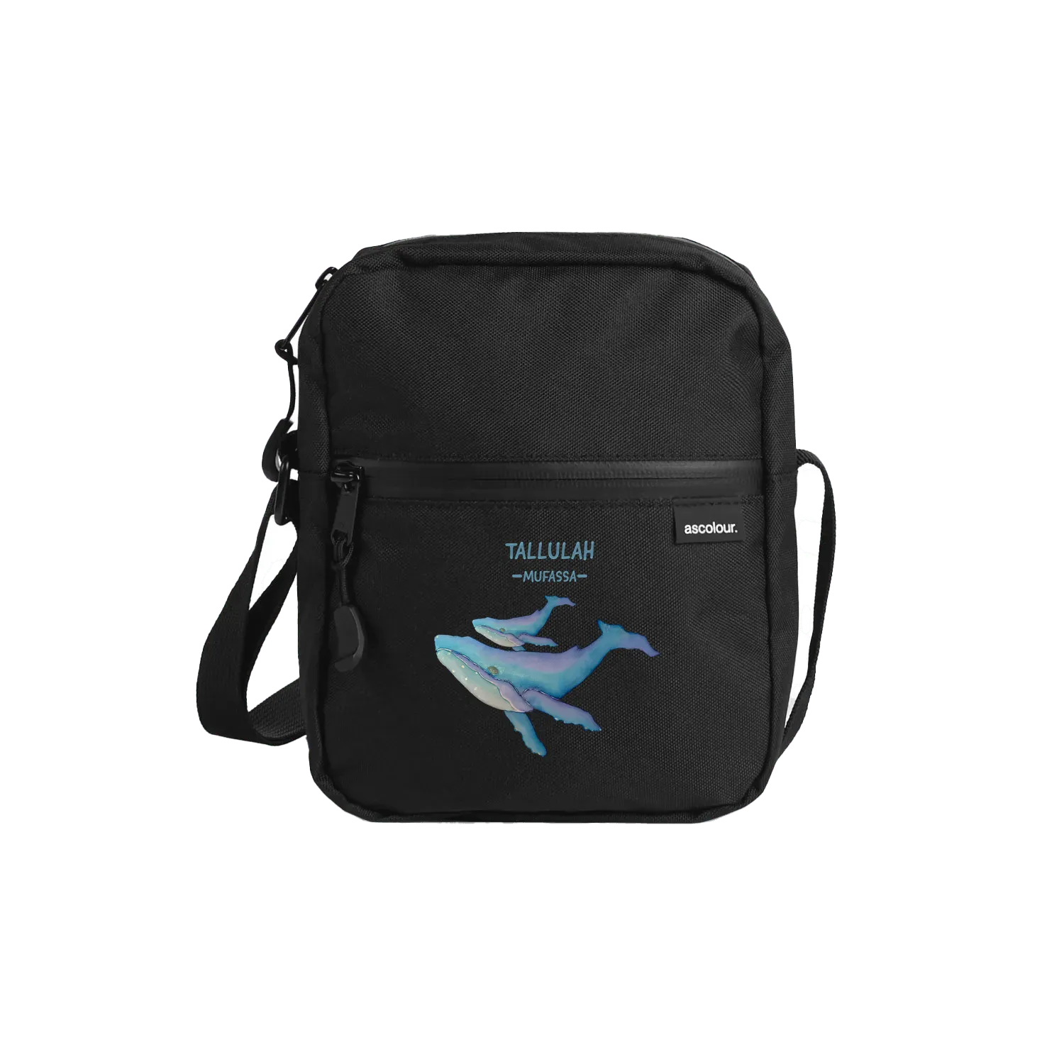 Black front flat lay