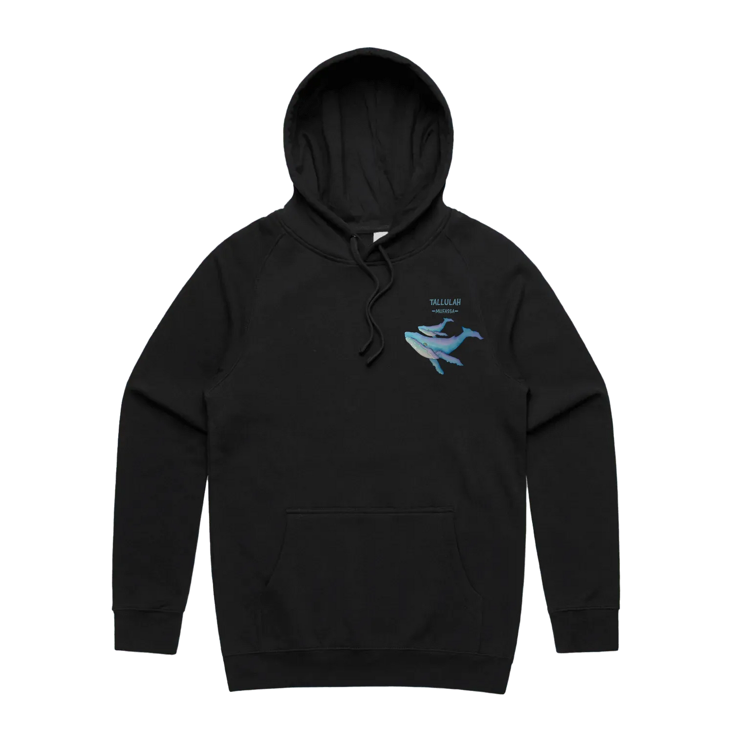 Black front flat lay