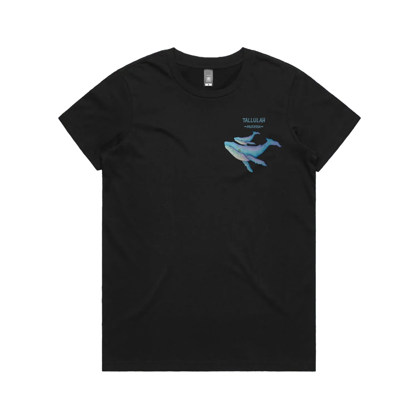 Black front flat lay